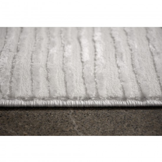 Camila Rectangle Light Cream/ Light Grey Indoor Rug 3'28" X 4'92" Ft