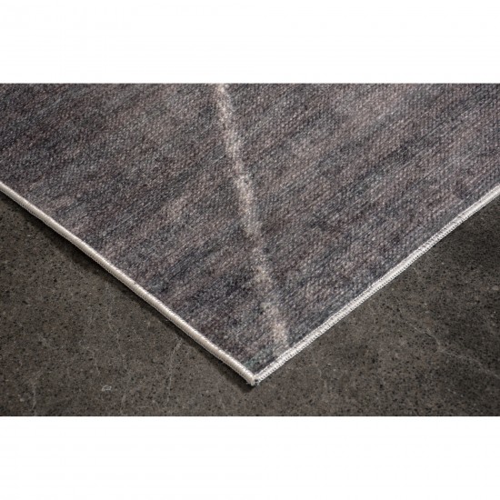 Fallon Rectangle Grey/ Ivory Indoor Rug 5'25" X 7'21" Ft