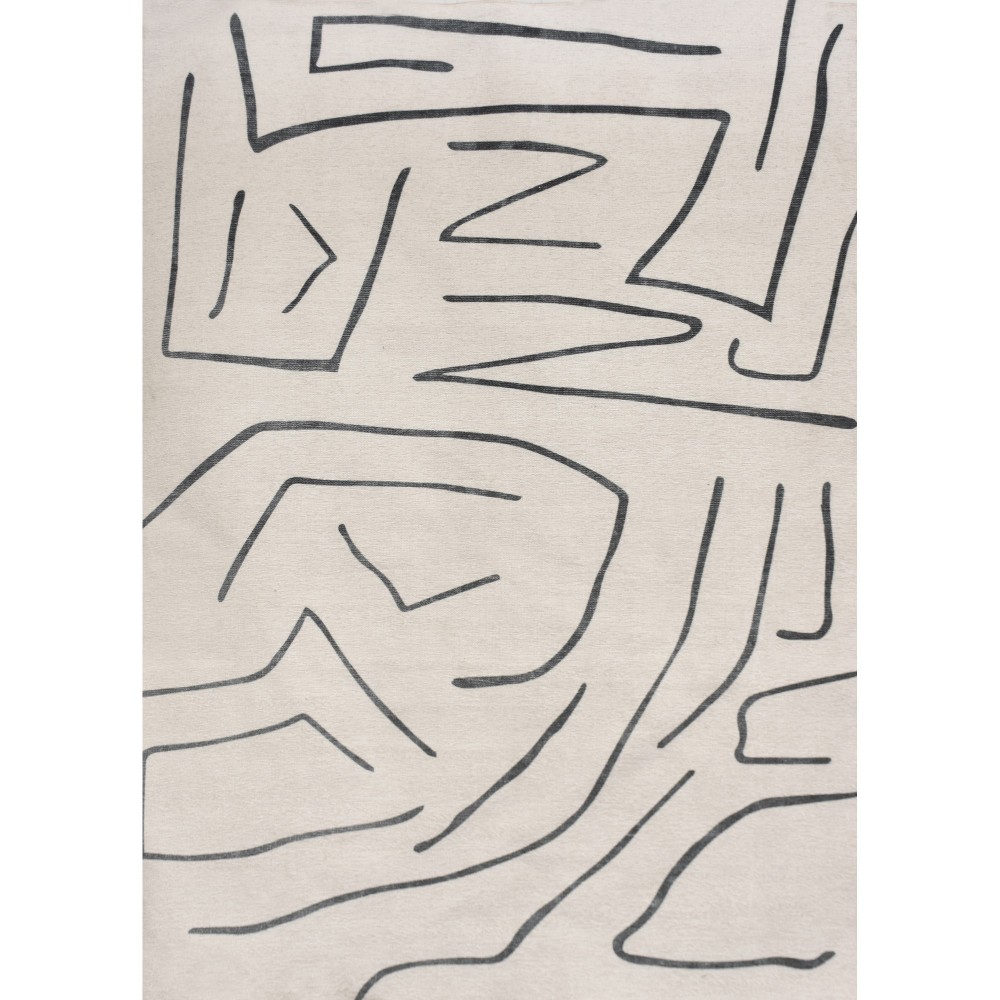 Fallon Rectangle Ivory/ Charcoal Indoor Rug 3'28" X 4'92" Ft Fallon Rectangle Ivory/ Charcoal Indoor Rug 3'28" X 4'92" Ft
