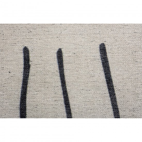 Fallon Rectangle Ivory/ Charcoal Indoor Rug 3'28" X 4'92" Ft