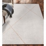 Fallon Rectangle Ivory/ Beige Indoor Rug 2'6" X 10 Ft
