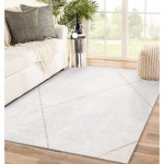 Fallon Rectangle Ivory/ Beige Indoor Rug 2'6" X 10 Ft