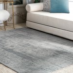 Fallon Rectangle Light Grey Indoor Rug 2'6" X 10 Ft