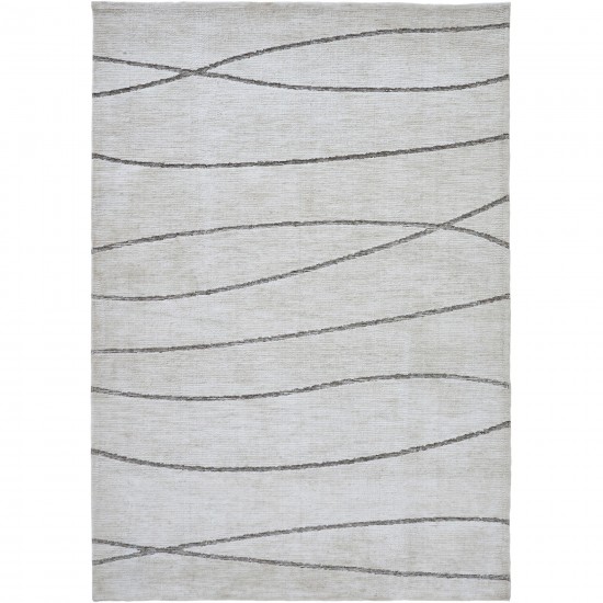 Hazel Rectangular Off White/Grey Rug 7'10" X 10’2" Ft