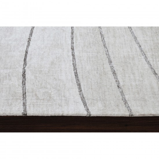 Hazel Rectangular Off White/Grey Rug 7'10" X 10’2" Ft