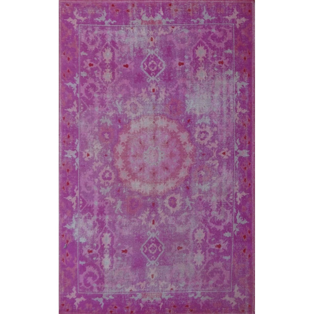 Organdie Pink Area Rug 62" X 86"