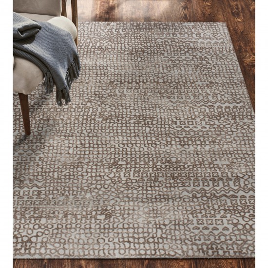 Ariella Rectangle Brown,Grey Indoor Rug 5,25X7,21 Ft