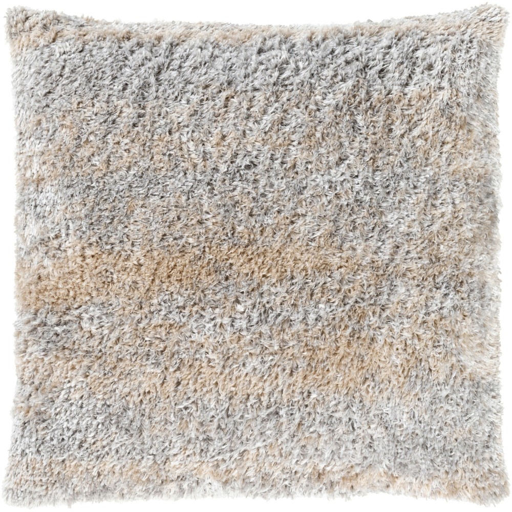 Surya Flokati Fkt-006 Light Beige Pillow Shell With Down Insert 21"H X 21"W Surya Flokati Fkt-006 Light Beige Pillow Shell With Down Insert 21"H X 21"W
