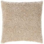 Surya Flokati Fkt-009 Light Beige Pillow Shell With Down Insert 21"H X 21"W