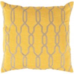 Surya Gates Saffron Pillow Shell With Down Insert 22"H X 22"W