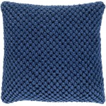 Surya Godavari Dark Blue Pillow Shell With Polyester Insert 20"H X 20"W