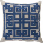 Surya Gramercy Navy Pillow Shell With Down Insert 20"H X 20"W