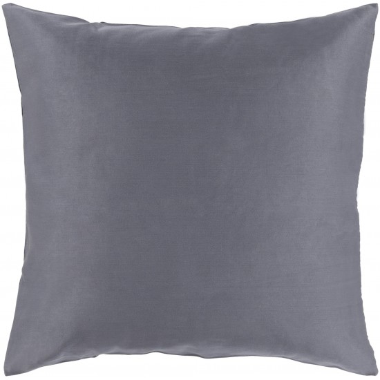 Surya Griffin Charcoal Pillow Shell With Down Insert 20"H X 20"W