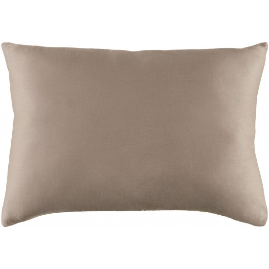 Surya Griffin Light Gray Pillow Shell With Down Insert 13"H X 19"W