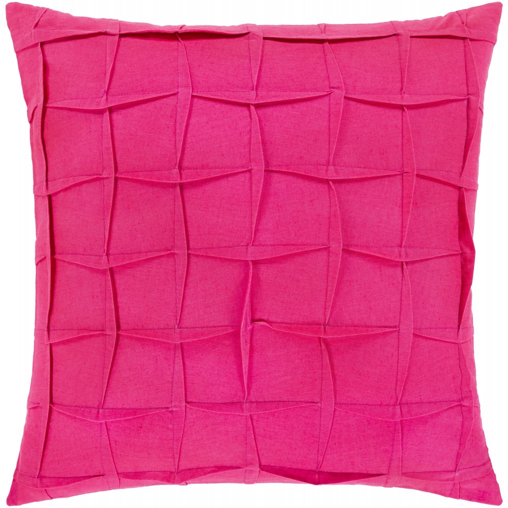 Surya Halen Magenta Pillow Shell With Down Insert 18"H X 18"W Surya Halen Magenta Pillow Shell With Down Insert 18"H X 18"W