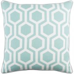 Surya Inga Light Gray Pillow Shell With Polyester Insert 18"H X 18"W