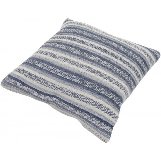 Surya Isabella Navy Pillow Shell With Down Insert 30"H X 30"W