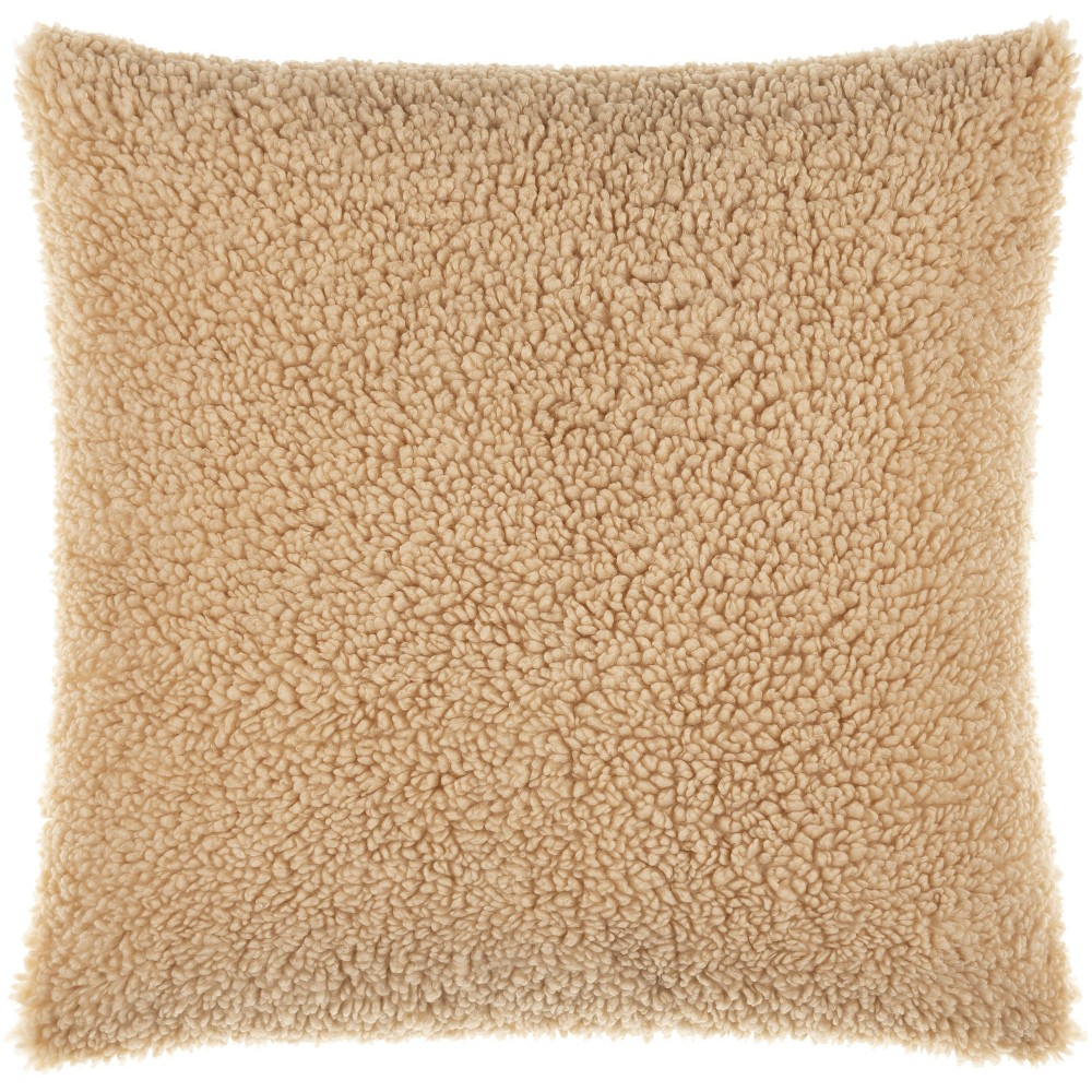 Surya Juni Tan Pillow Shell With Down Insert 20"H X 20"W Surya Juni Tan Pillow Shell With Down Insert 20"H X 20"W