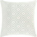 Surya Kanga Kga-003 Gray Pillow Shell With Polyester Insert 22"H X 22"W