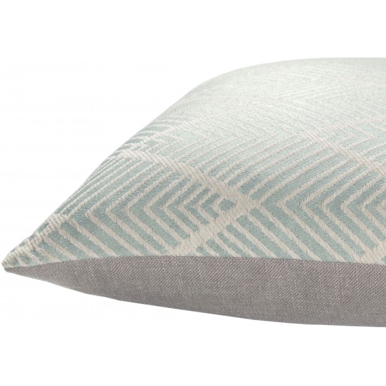 Surya Kanga Kga-006 Gray Pillow Shell With Polyester Insert 18"H X 18"W