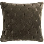 Surya Kathleen Olive Pillow Shell With Polyester Insert 20"H X 20"W