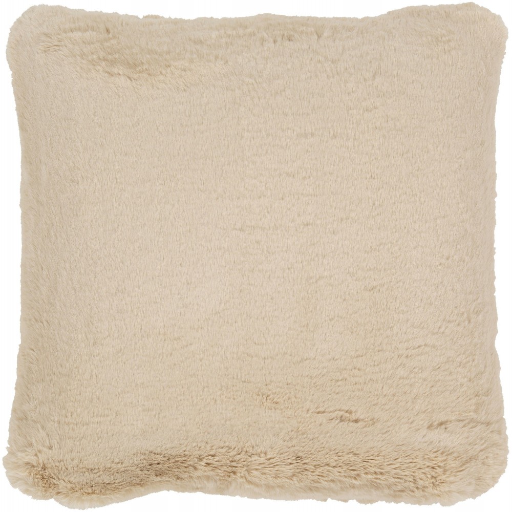 Surya Lapalapa Tan Pillow Shell With Down Insert 20"H X 20"W