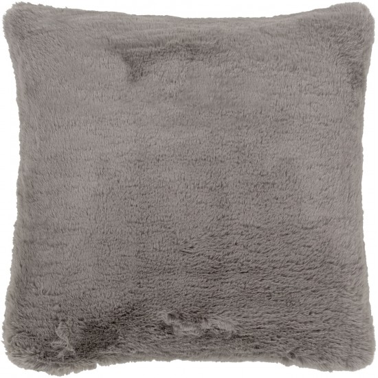 Surya Lapalapa Gray Pillow Shell With Polyester Insert 20"H X 20"W