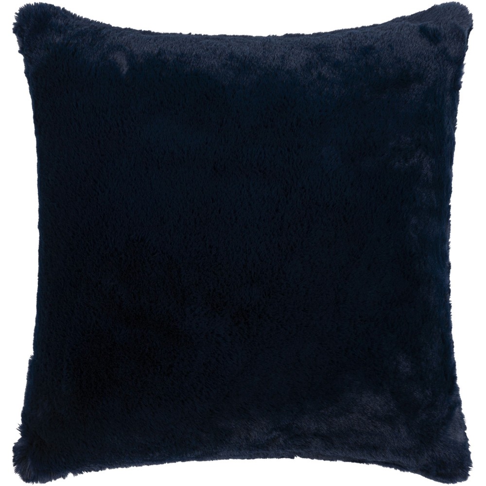 Surya Lapalapa Navy Pillow Shell With Down Insert 20"H X 20"W Surya Lapalapa Navy Pillow Shell With Down Insert 20"H X 20"W