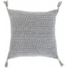 Surya Madagascar Mgs-003 Medium Gray Pillow Shell With Down Insert 20"H X 20"W
