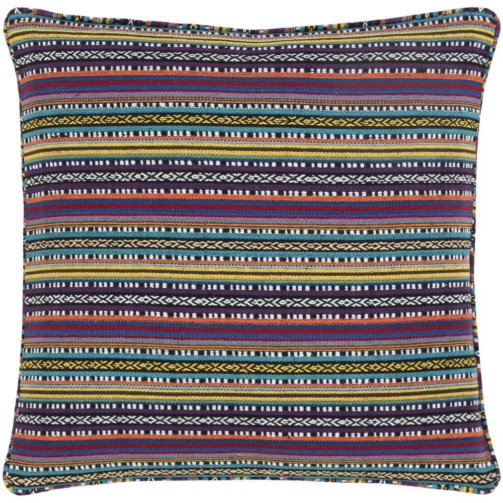 Surya Maya Myp-003 Black Pillow Shell With Polyester Insert 18"H X 18"W