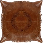 Surya Mesquite Brick Red Pillow Shell With Down Insert 18"H X 18"W