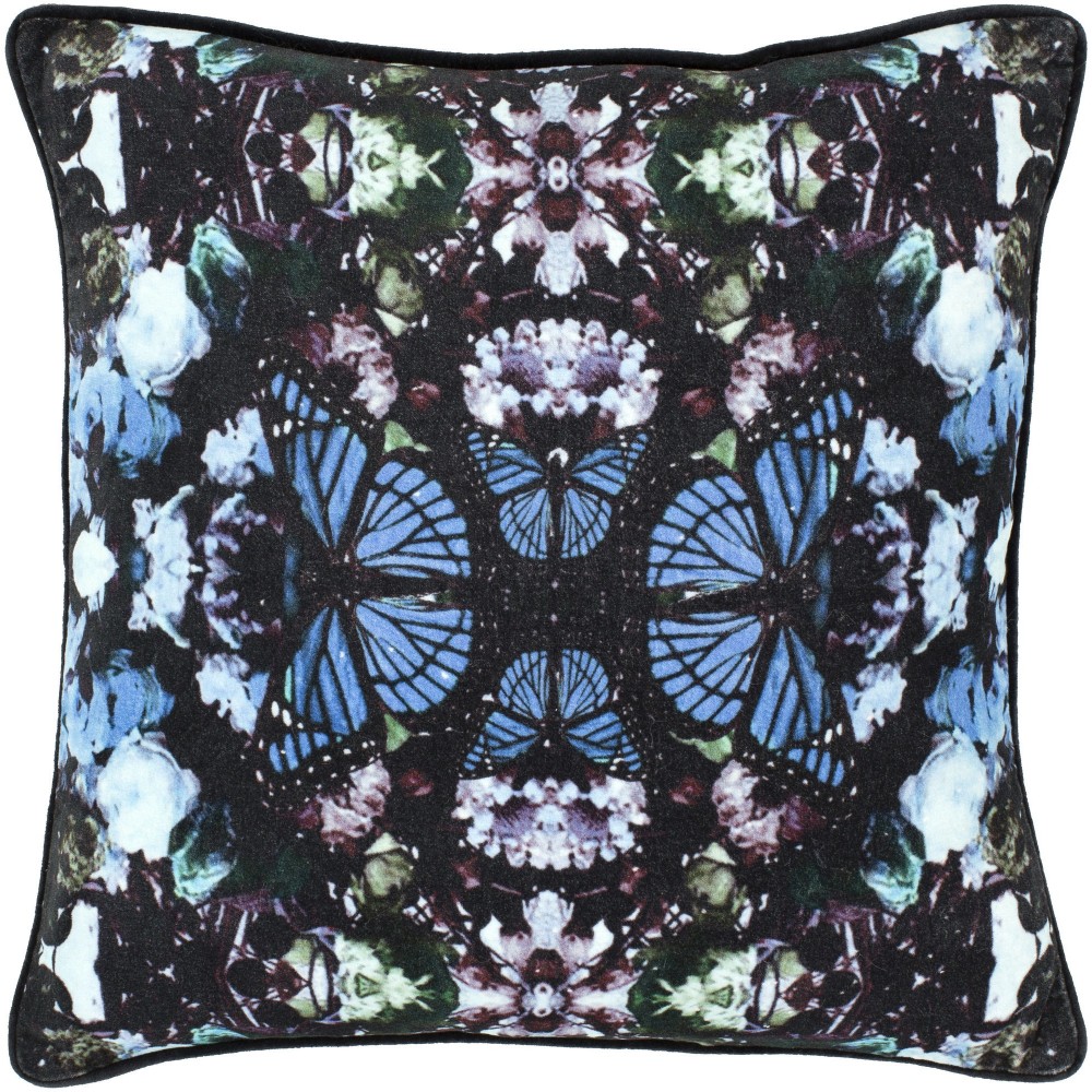 Surya Metamorphosis Mph-002 Black Pillow Shell With Polyester Insert 18"H X 18"W Surya Metamorphosis Mph-002 Black Pillow Shell With Polyester Insert 18"H X 18"W