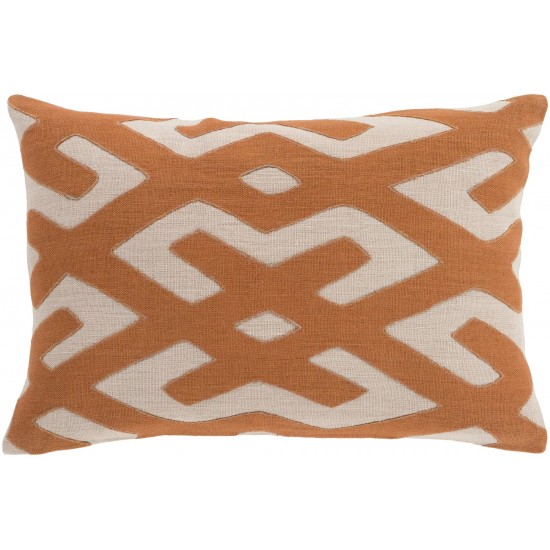 Surya Nairobi Tan Pillow Shell With Down Insert 13"H X 19"W