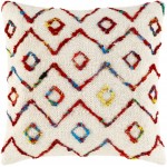 Surya Nettie Light Beige Pillow Shell With Polyester Insert 20"H X 20"W