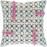 Surya Phoebe Beige Pillow Shell With Down Insert 18"H X 18"W