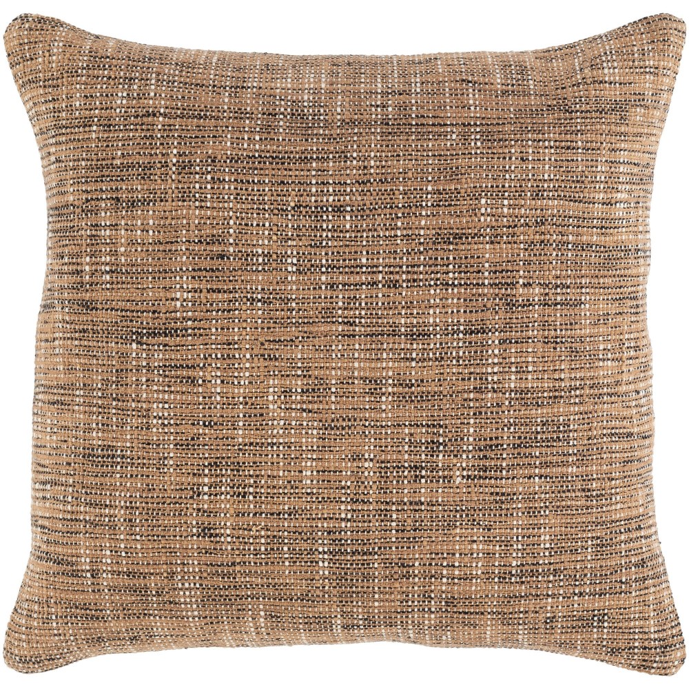 Surya Pluto Light Beige Pillow Shell With Down Insert 18"H X 18"W