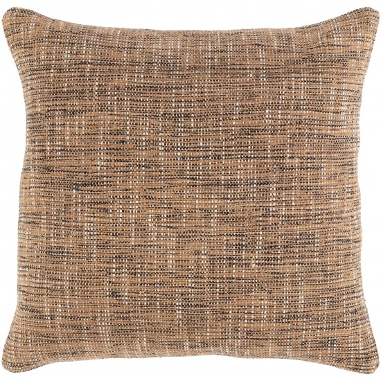 Surya Pluto Light Beige Pillow Shell With Polyester Insert 20"H X 20"W