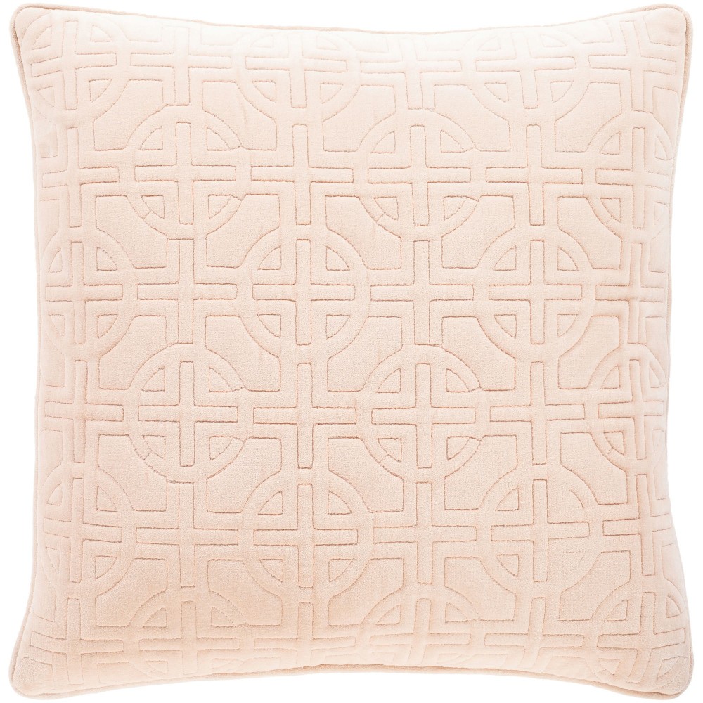 Surya Qcv-001 Dusty Pink Pillow Shell With Polyester Insert 20"H X 20"W