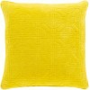 Surya Qcv-003 Mustard Pillow Shell With Down Insert 22"H X 22"W