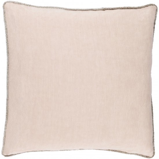 Surya Sasha Mauve Pillow Shell With Polyester Insert 22"H X 22"W