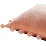 Surya Serengeti Dusty Pink Pillow Shell With Polyester Insert 18"H X 18"W