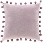 Surya Serengeti Lavender Pillow Shell With Down Insert 18"H X 18"W