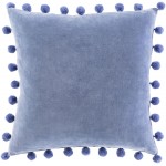 Surya Serengeti Denim Pillow Shell With Down Insert 18"H X 18"W