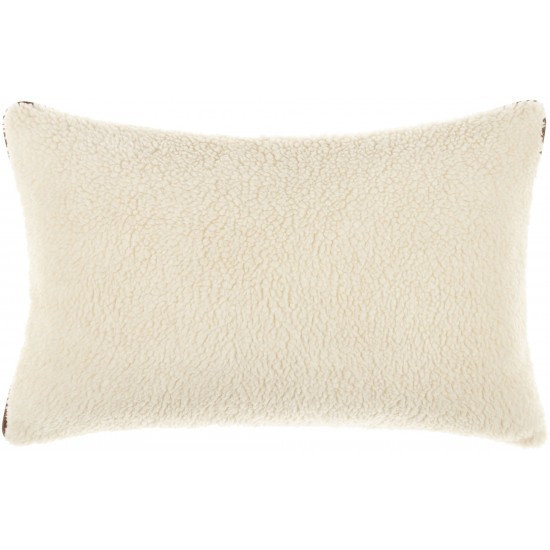 Surya Shepherd Cream Pillow Shell With Down Insert 14"H X 22"W