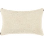 Surya Shepherd Cream Pillow Shell With Polyester Insert 14"H X 22"W