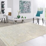 Pasargad Home Oushak Collection L. Blue Wool Area Rug - 11'11" X 15'2"