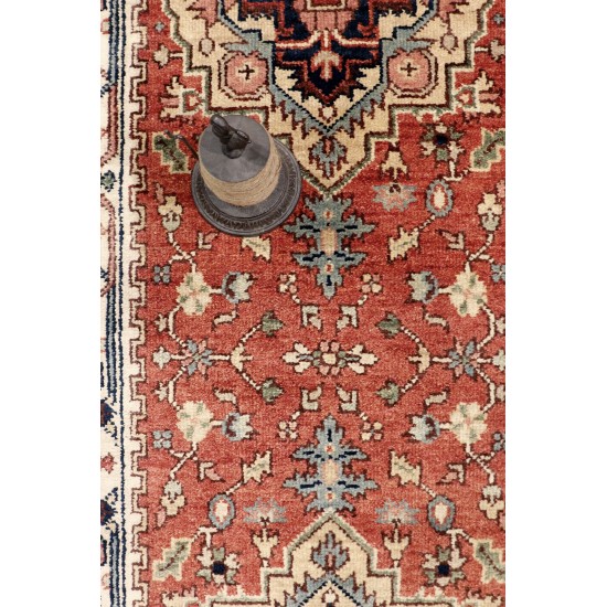 Pasargad Home Serapi Collection Hand-Knotted Rust Wool Area Rug - 2'8" X 19'8"