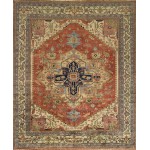 Pasargad Home Serapi Collection Hand-Knotted Rust Wool Area Rug - 7'11" X 9'11"