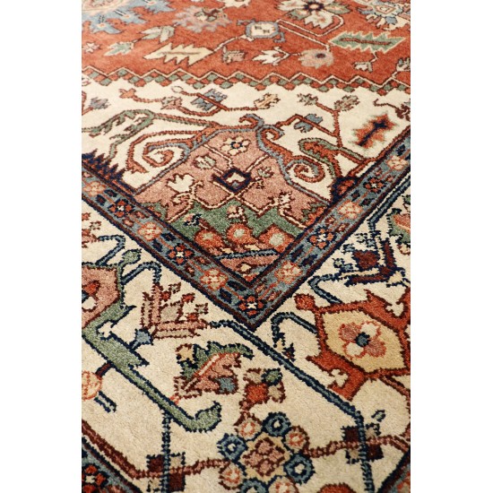 Pasargad Home Serapi Collection Hand-Knotted Rust Wool Area Rug - 2'0" X 3'0"