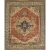 Pasargad Home Serapi Collection Hand-Knotted Rust Wool Area Rug - 10'0" X 10'2"